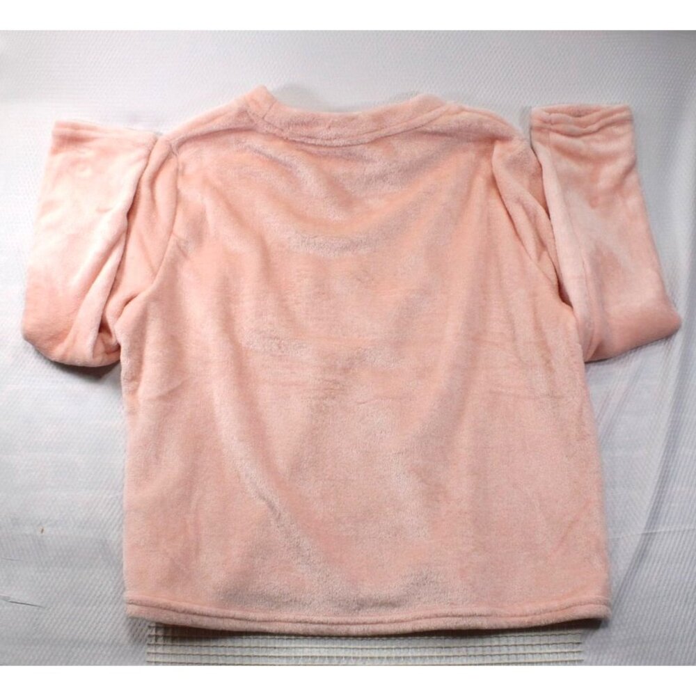 Disney 100 Minnie Mouse Womens Pajama Set Long Sleeve Fleece Pink Size XL(16/18) - Picture 9 of 12